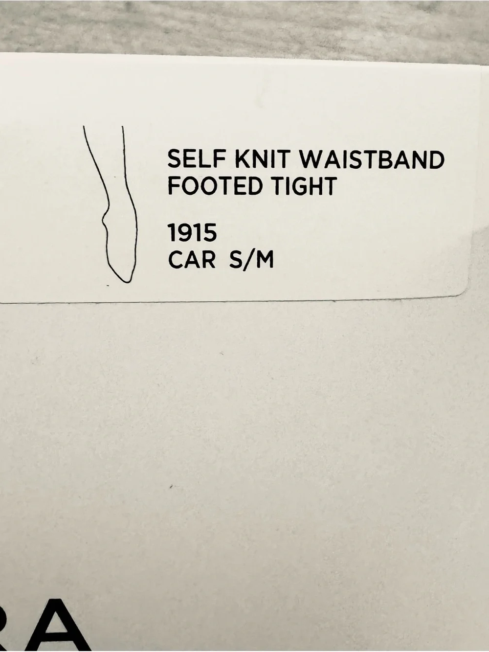 NEW Capezio Ultra Soft™ Tight in Caramel size S / M Self Knit Waistband Footed